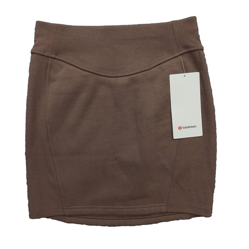 New Lululemon Mini Skirt Size Small Scuba High Rise Taupetastic TPTC Brown